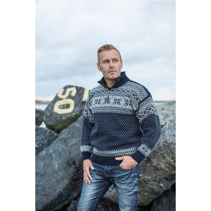 Eksklusiv Norsk Uld Sweater med Høj Hals – Nordisk Design