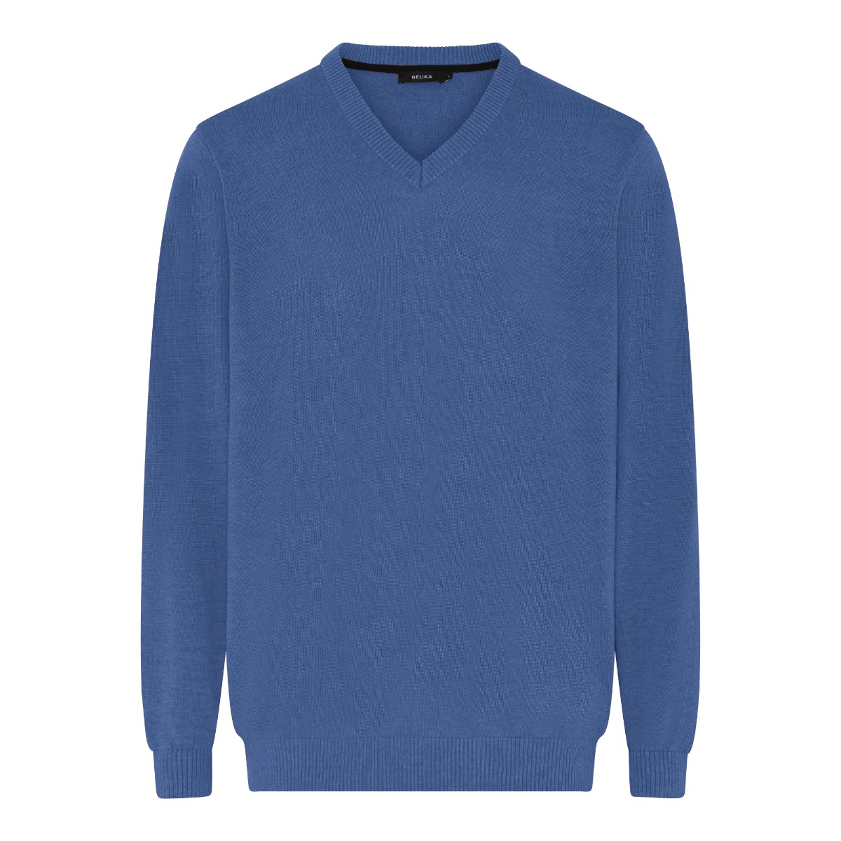 Tilbud på V-hals Pullover i Lagoon Melange fra Belika