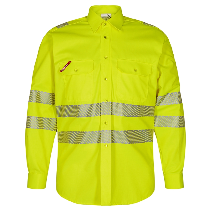 Fe Engel Arbejdsskjorte - Gul Safety Model