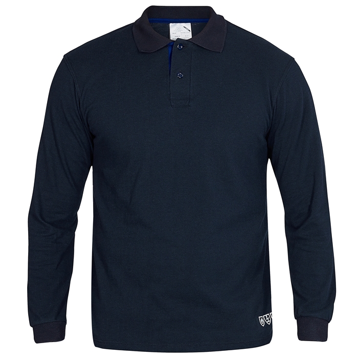 Fe Engel Safety+ Poloshirt i Marine - Arbejdspolo Tilbud