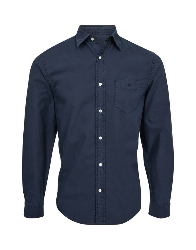 Langærmet skjorte i bomuld - Elegant og moderne design