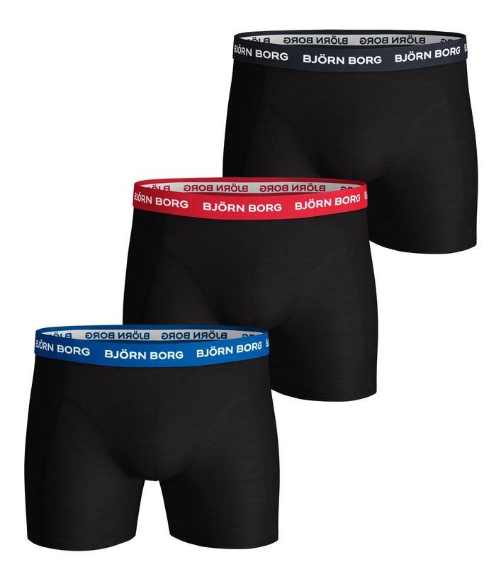 3-pak boxershorts Noos Contrast fra Björn Borg