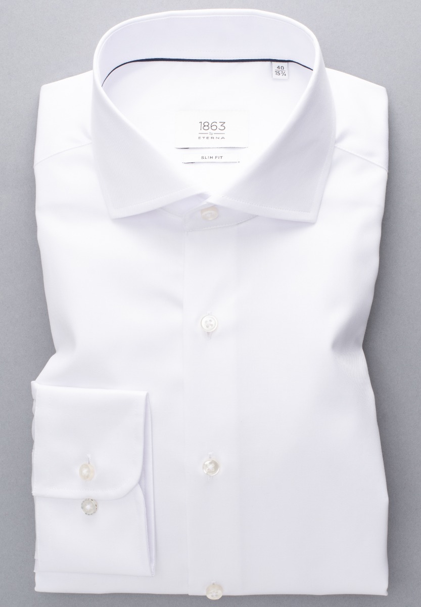 Eterna Slim Fit Skjorte 8005 F682 - Hvid Kvalitet