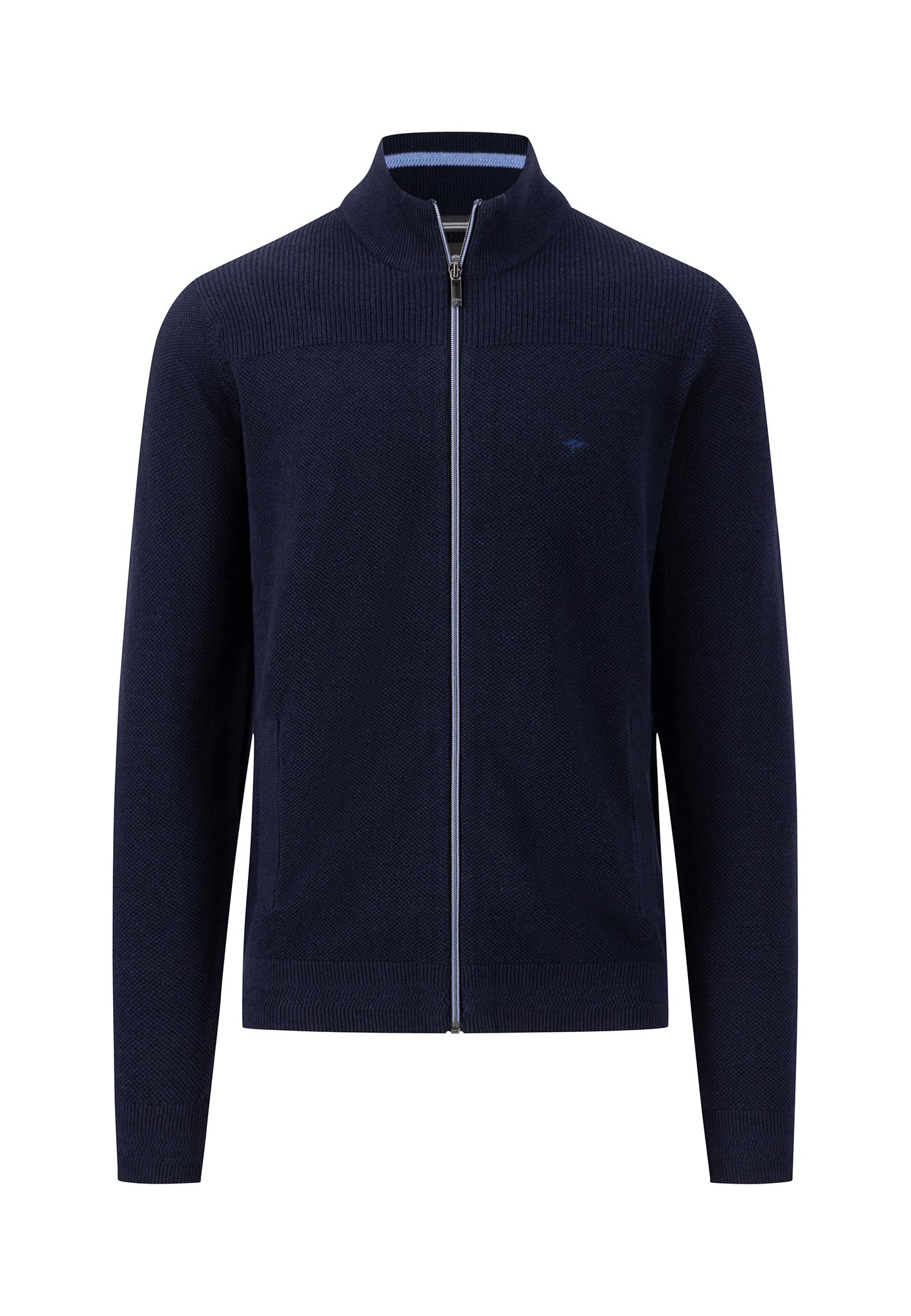 Fynch Hatton Navy Cardigan - Kvalitets 100% Bomuld