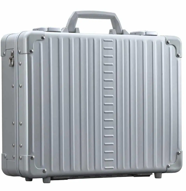 Aleon 17" Aluminium Attaché Kuffert i Sølv - Topkvalitet