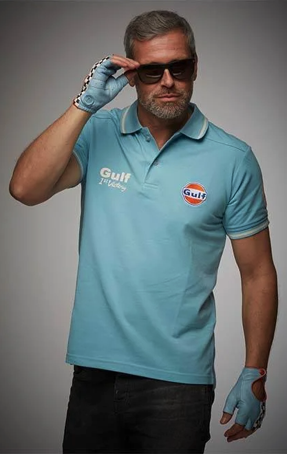 Gulf Racing Vintage Polo – Original Merchandise til mænd