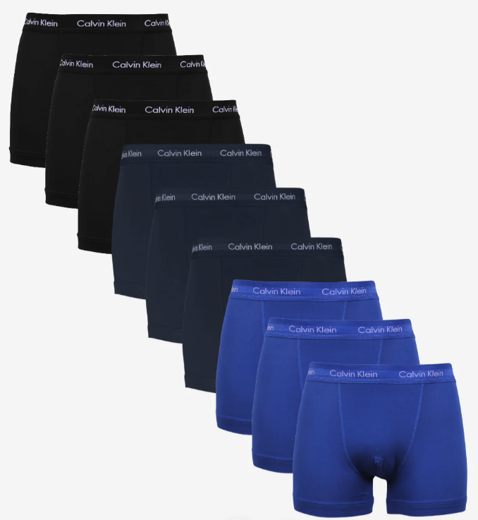 Calvin Klein Trunks 9 Pak - Komfort og Stil til Mænd