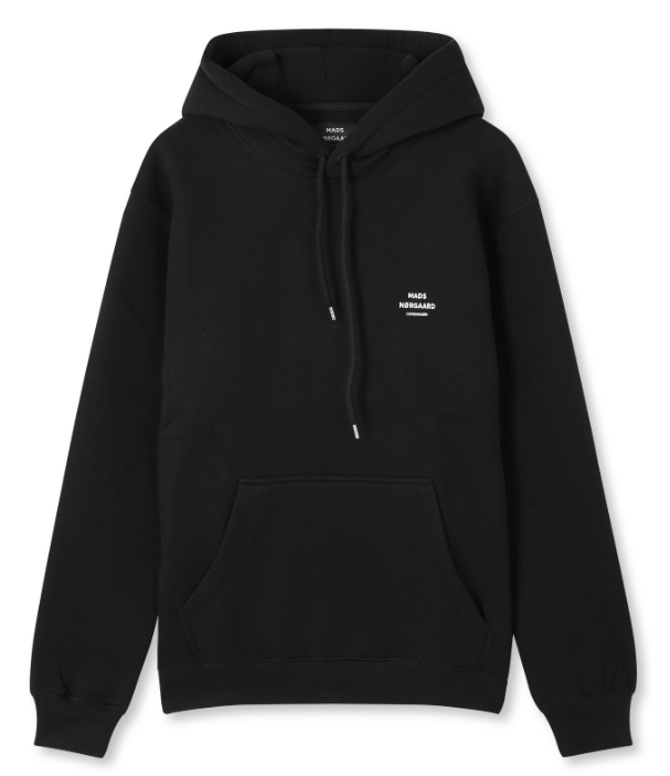 Mads Nørgaard Standard Hoodie med Logo - Black