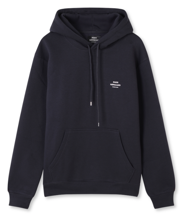 Mads Nørgaard Standard Hoodie med Logo - Deep Well