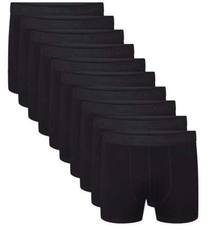 56°4denim Trunks 10 Pakke - Sort Undertøj fra North