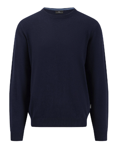 Fynch Hatton Cashmere Strik i Navy - Kvalitet og Elegance