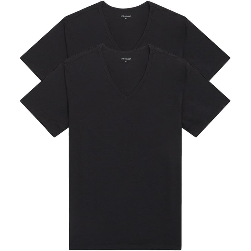 2-pak V-Hals T-Shirts i Bambus fra Urban Quest