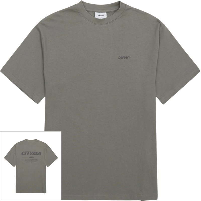 Bard Box Fit Heavy Graphic Tee i Castor Grey fra Bareen