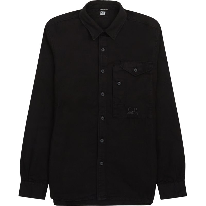 C.P. Company Overshirt i Bomulds- og Linnedblanding