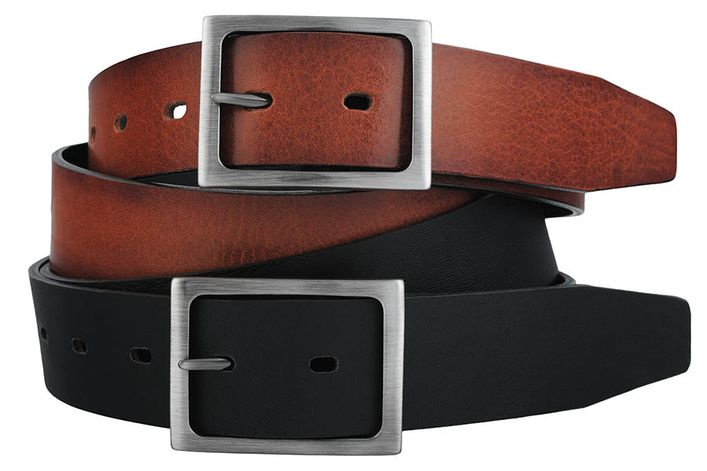 6899g 35  Belt. Black Cognac fra Bosswik