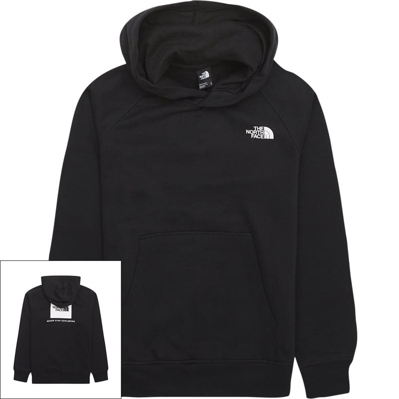 Raglan Redbox Hoodie Sort fra The North Face