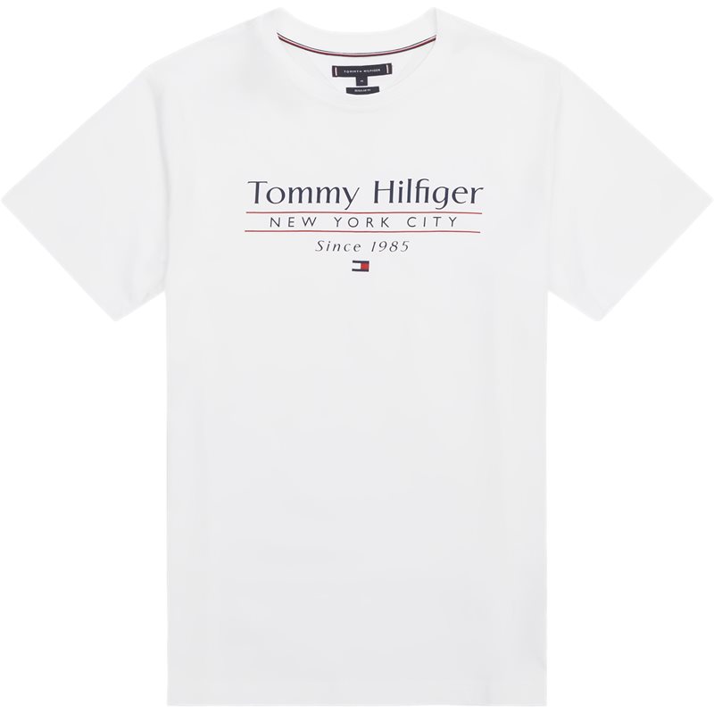 38621 Hilfiger Center Stack Tee T Shirts fra Tommy Hilfiger