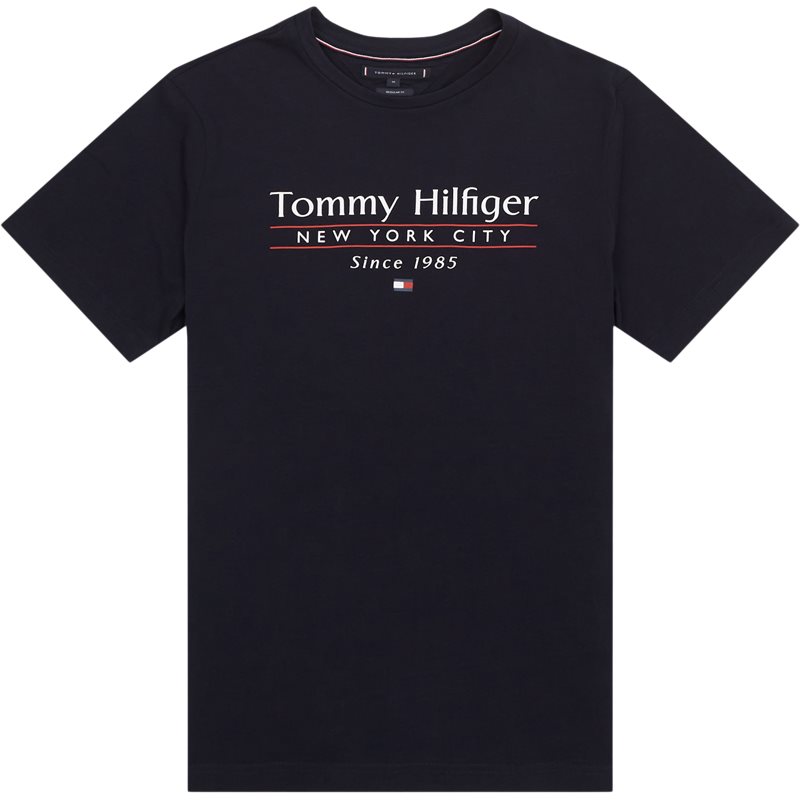 38621 Hilfiger Center Stack Tee T Shirts fra Tommy Hilfiger