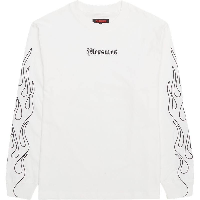 Fiery Heavy  T Shirts White fra Pleasures Now