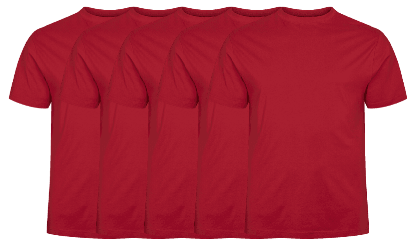 56°4 5 Pack T Shirt 99010 0300 5x Large fra North