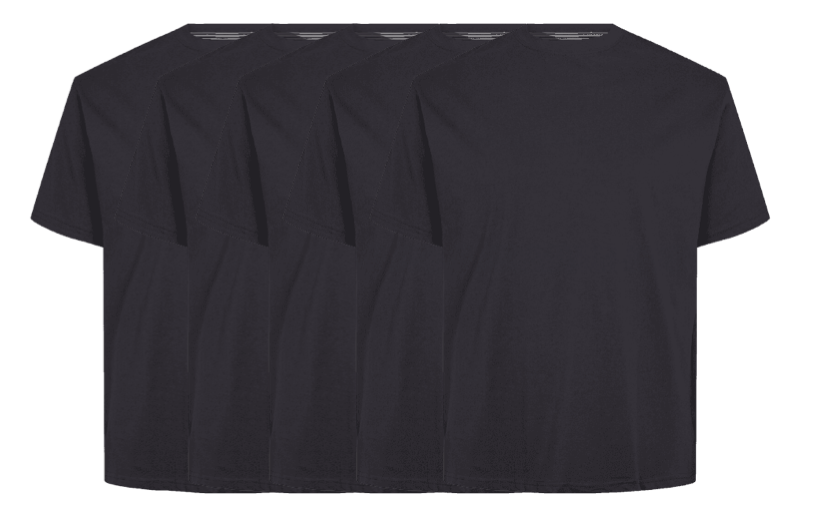 56°4 5 Pack T Shirt 99010 0580 5x Large fra North