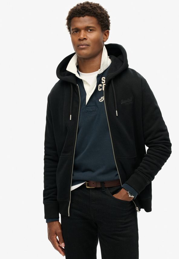 Essential Logo Zip Hoodie fra Superdry