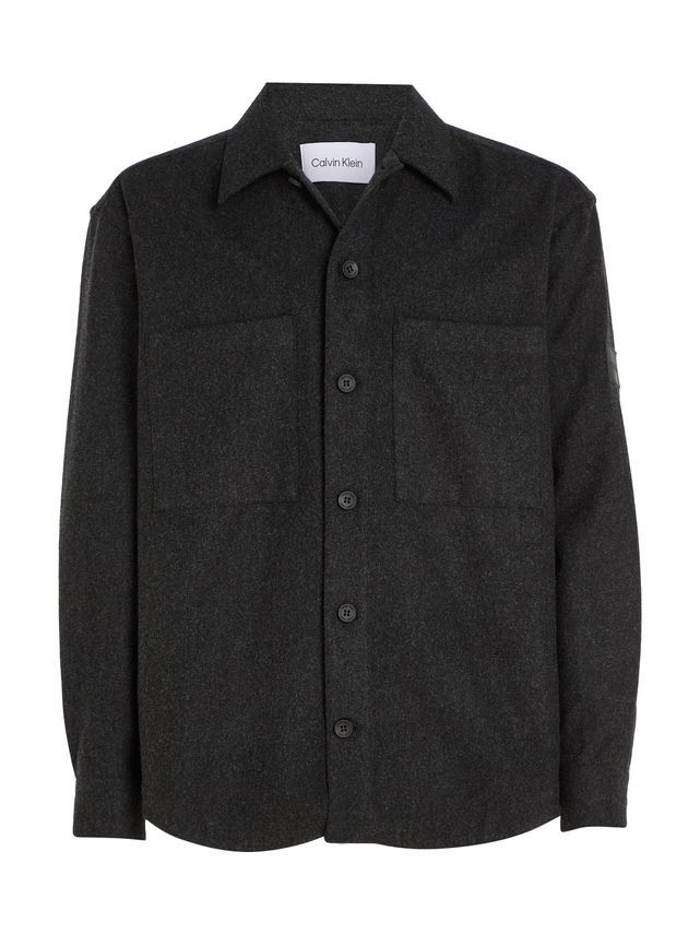 Wool Blend Overshirt fra Calvin Klein