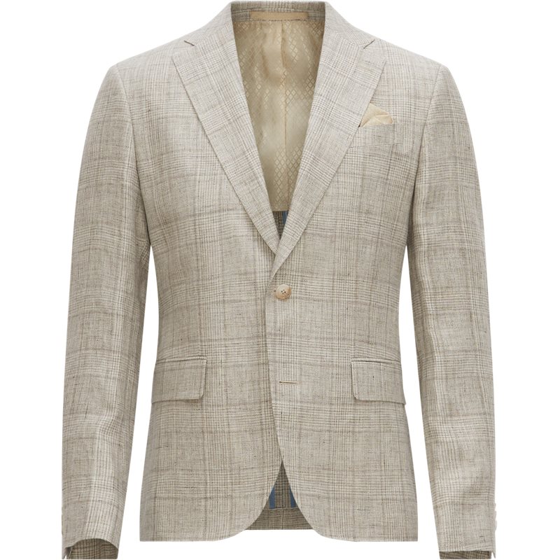 6809 B Check Sherman Napoli 1 2 Blazer fra Sand