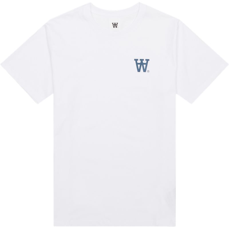 Ace Aa Chest Tee 30251457 T Shirts Hvid fra Wood Wood