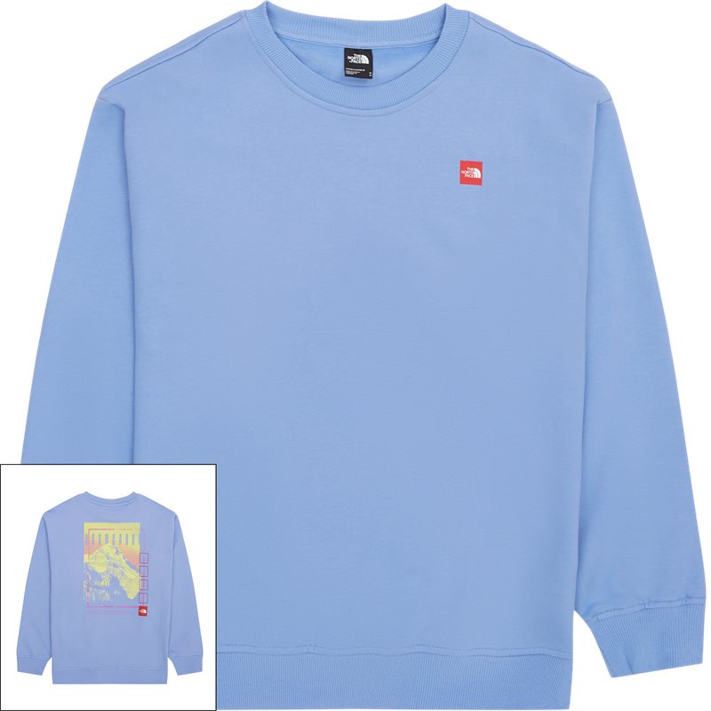 Axys Oz Crew Sweatshirts Blå fra The North Face