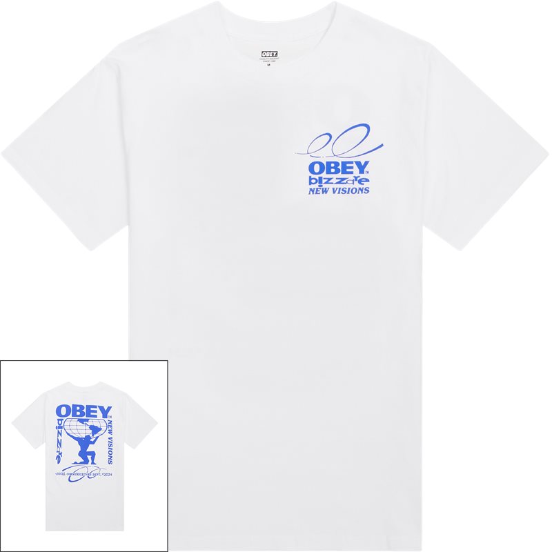 Bizzare New Visions Tee Hvid fra Obey