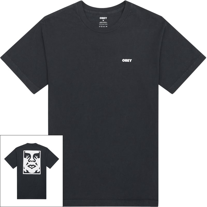 Bold Icon Face Tee Sort fra Obey