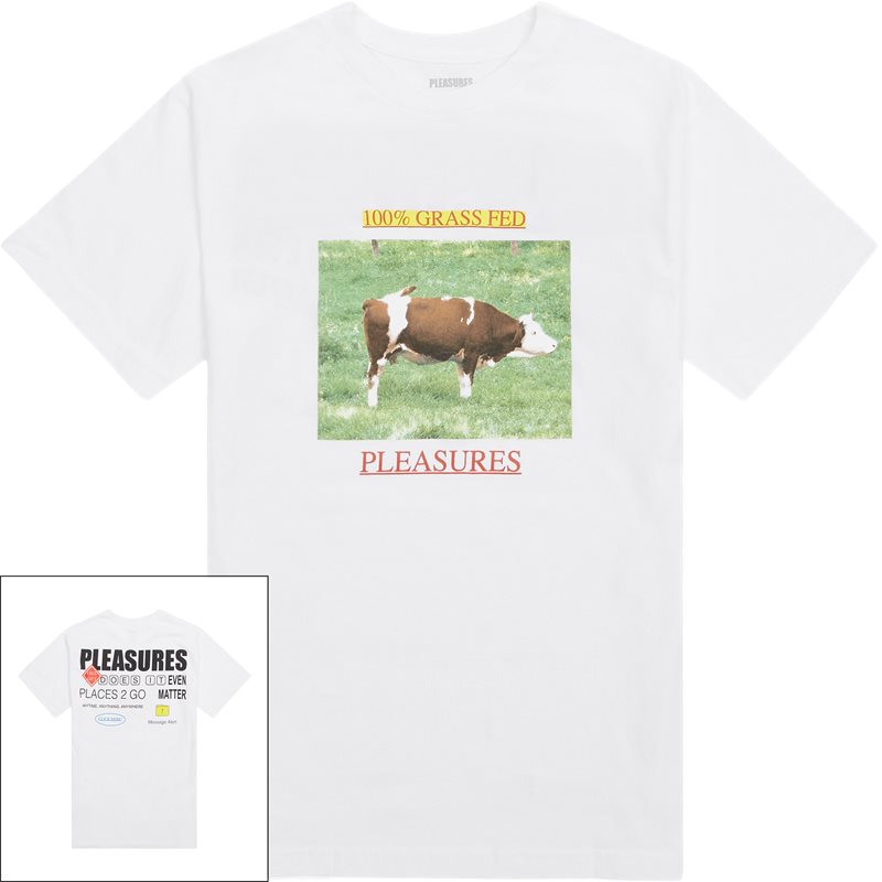 Grass T Shirt White fra Pleasures Now
