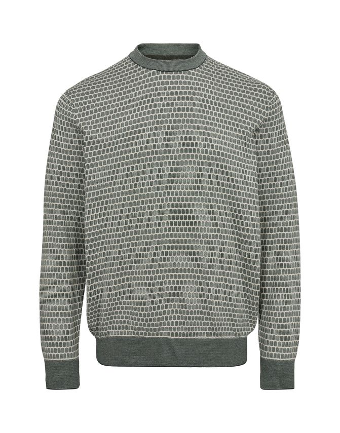 O Neck Knit Mod Fit fra Gino Marcello