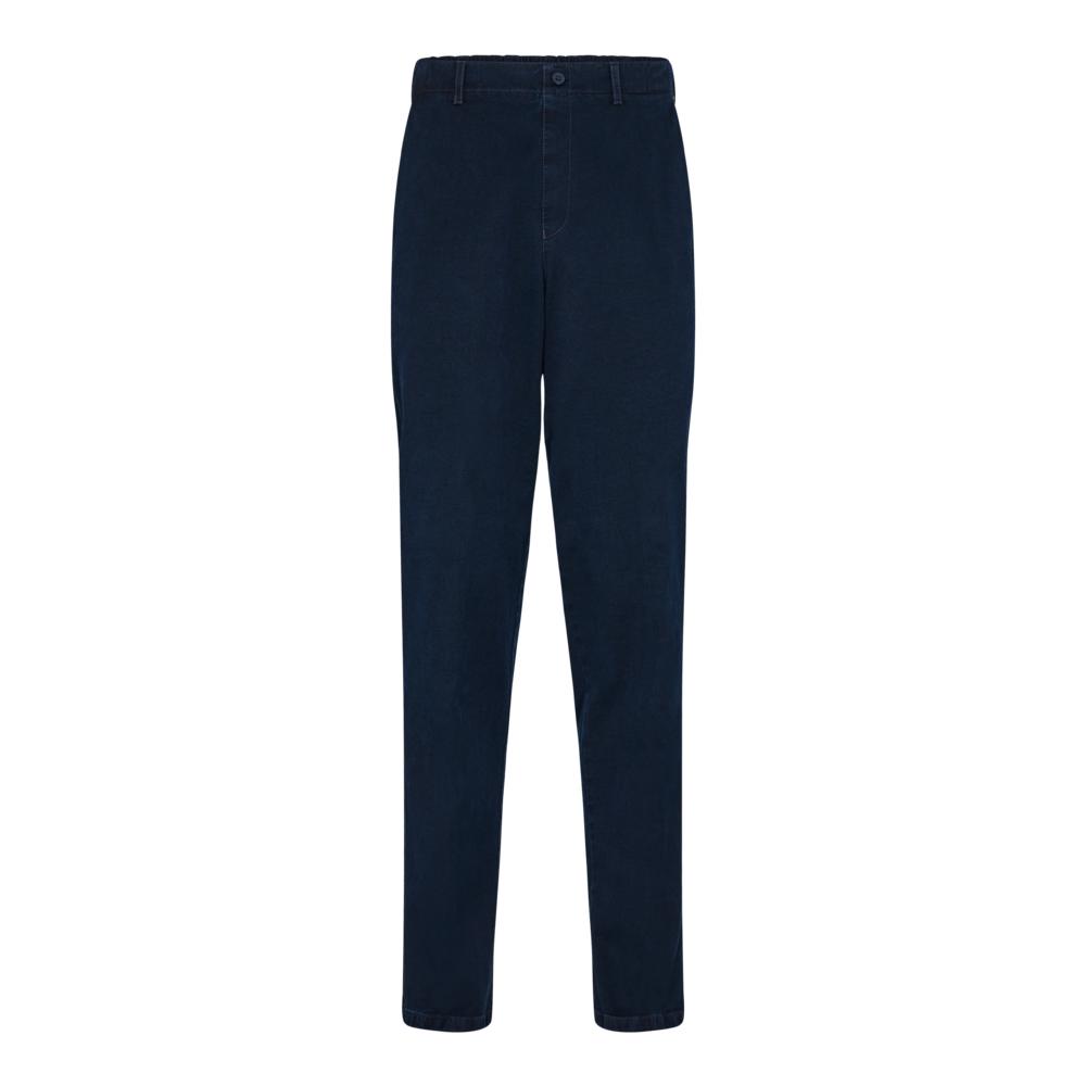In Ca Bomuldsbukser I Denim Look M  Elastiktalje 4x Large fra Inca Pants
