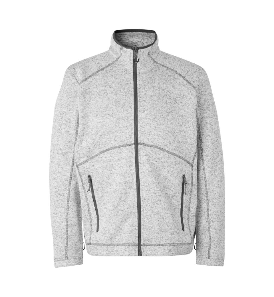 Id Fleece Jakke 0847 Grå Melange 3x Large fra Id Identity