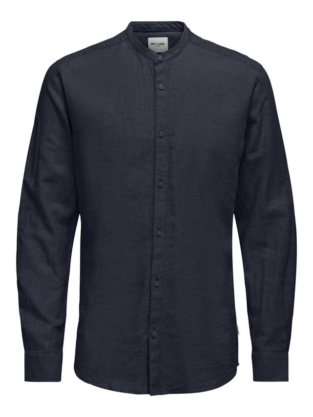 Onscaiden Life Ls Solid Linen Mao N fra Only & Sons