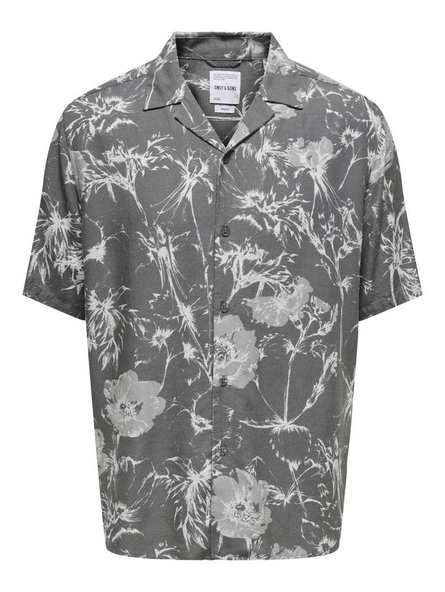 Onsbud Life Ss Resort Aop Visc Lin fra Only & Sons