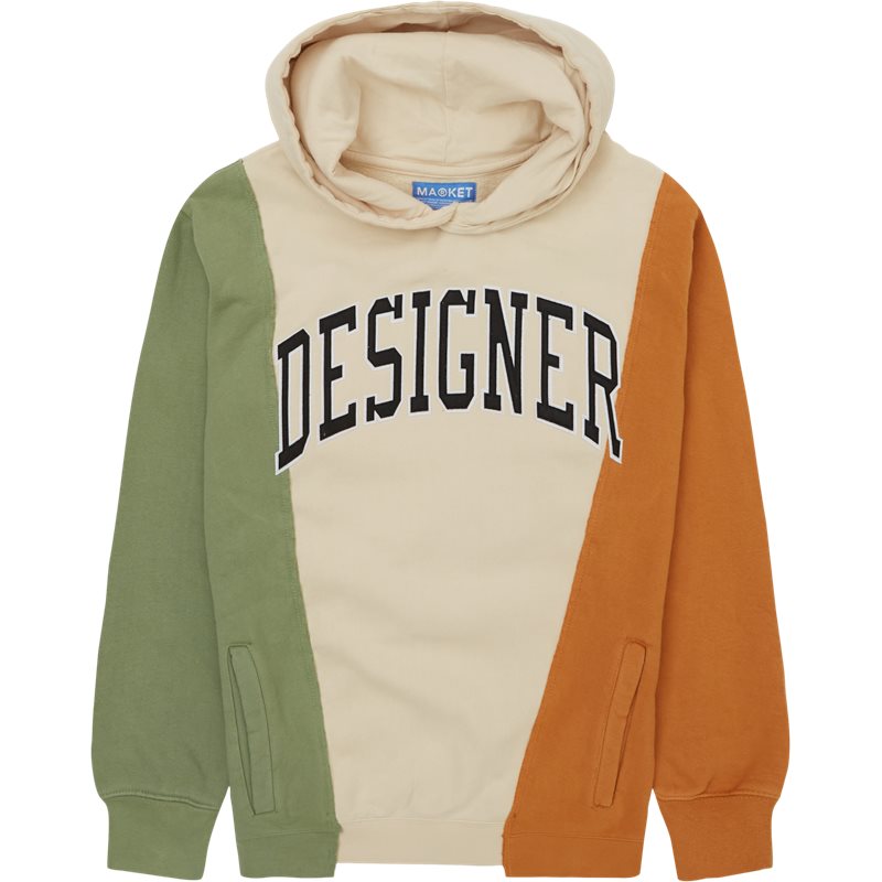 Designer Panel Hoodie Basil Green fra Chinatown Market