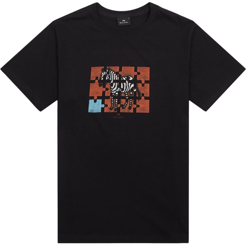 Jigsaw Zebra T Shirt fra Ps By Paul Smith