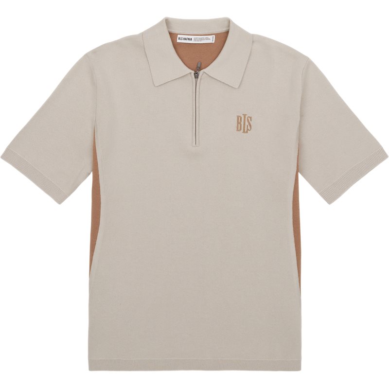 Alfredo Knit Polo 20250310 T Shirts Sand fra Bls