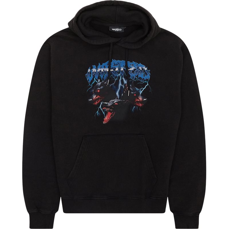Orthos Hoodie Sweatshirts Black fra Wasted Paris