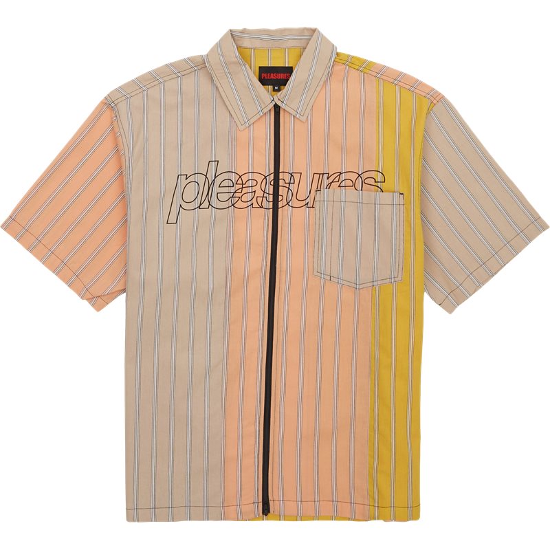 Garner Zip Shirt Skjorter Peach fra Pleasures Now