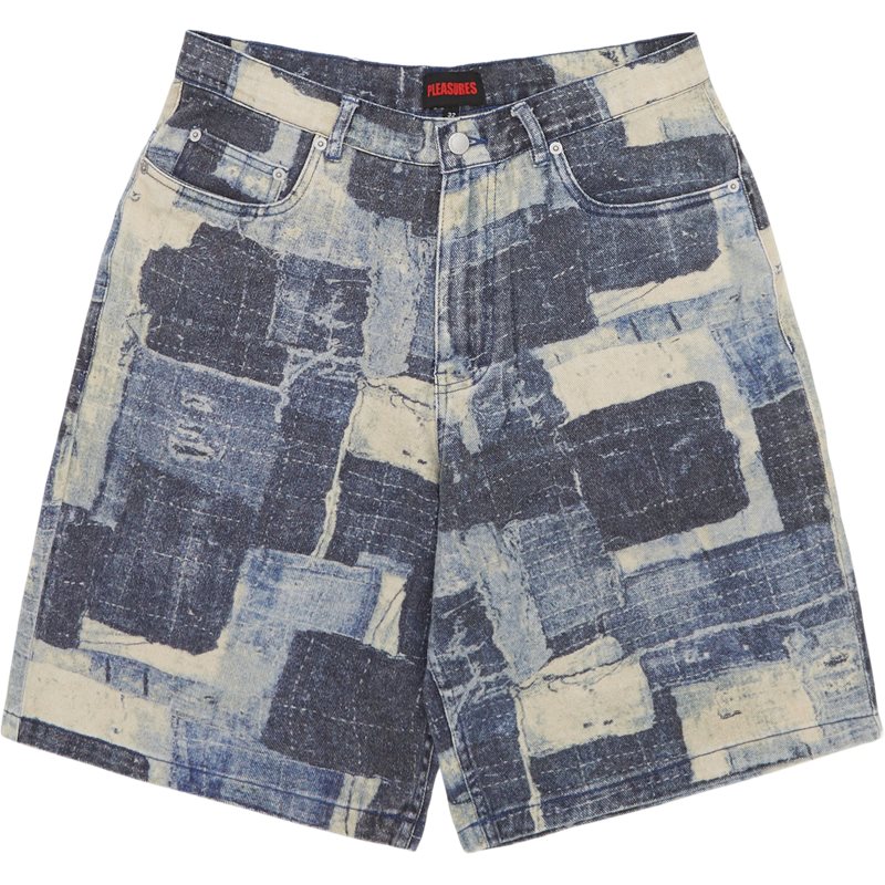 Boro Baggy Jorts Shorts Indigo fra Pleasures Now