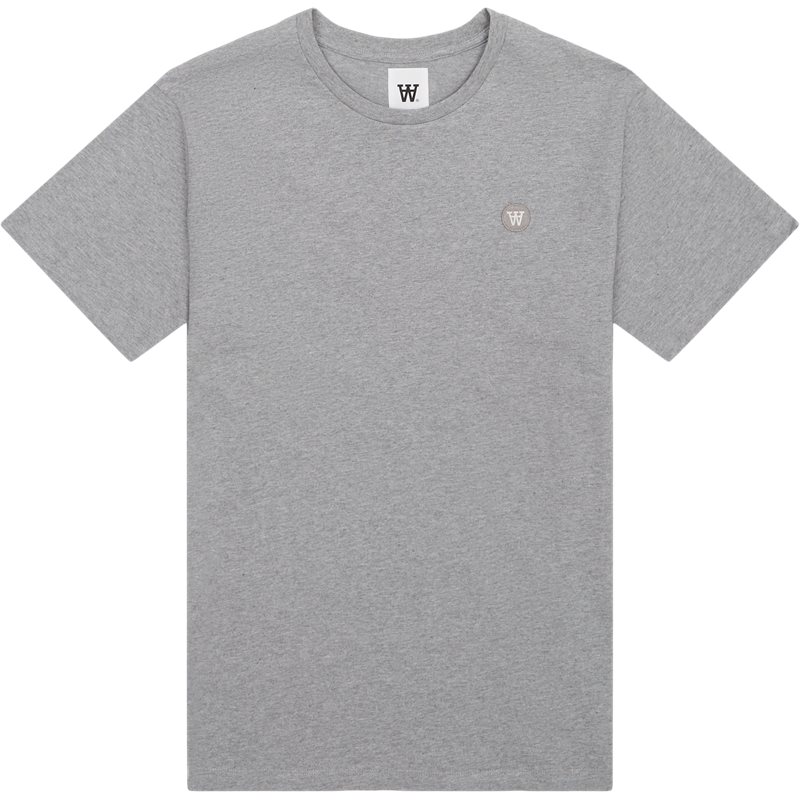 Ace Tee 30250095 T Shirts Light Melange Grey fra Wood Wood