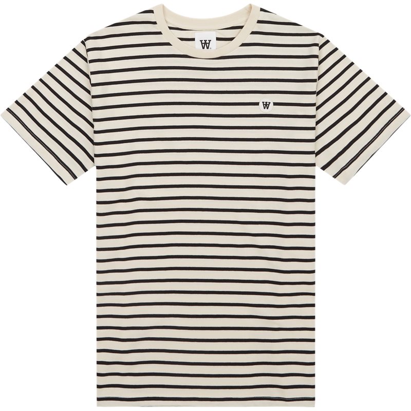 Ace Stripe Tee 30251373 T Shirts Off White Black fra Wood Wood