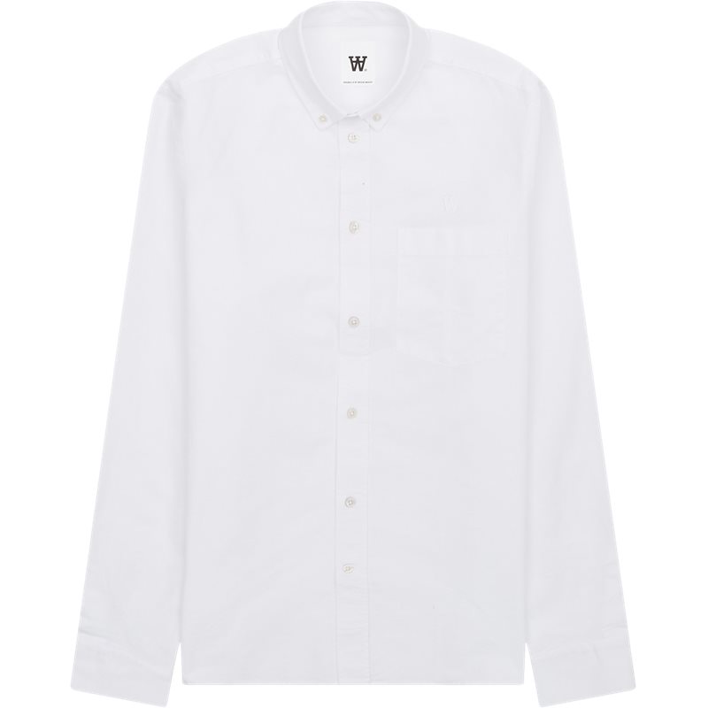 Adam Shirt 30251375 Skjorter Bright White fra Wood Wood