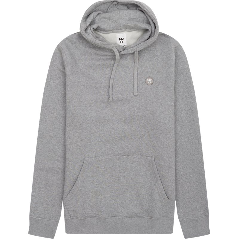 Ash Hood 30251379 Sweatshirts Light Melange Grey fra Wood Wood