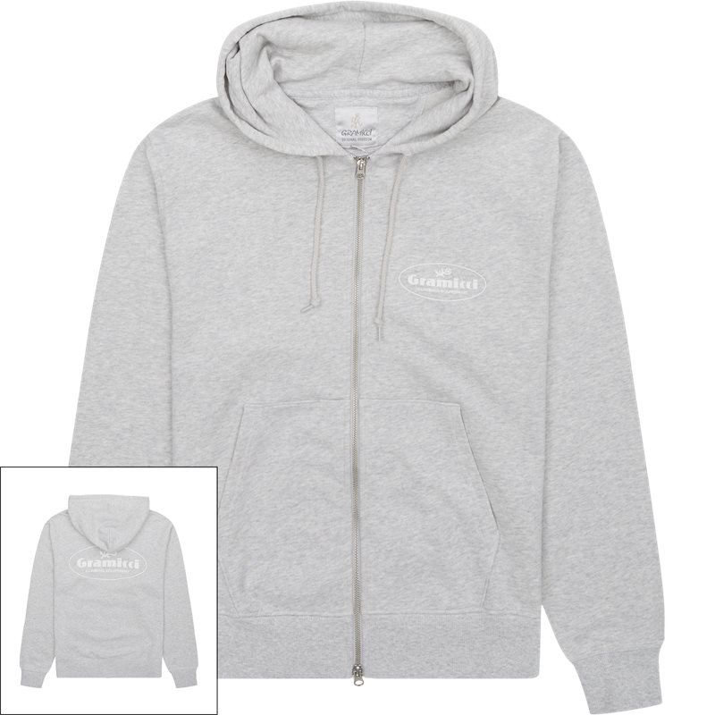 Climbing Equipment Zip Hooded Sweatshirts Ash Heather fra Gramicci
