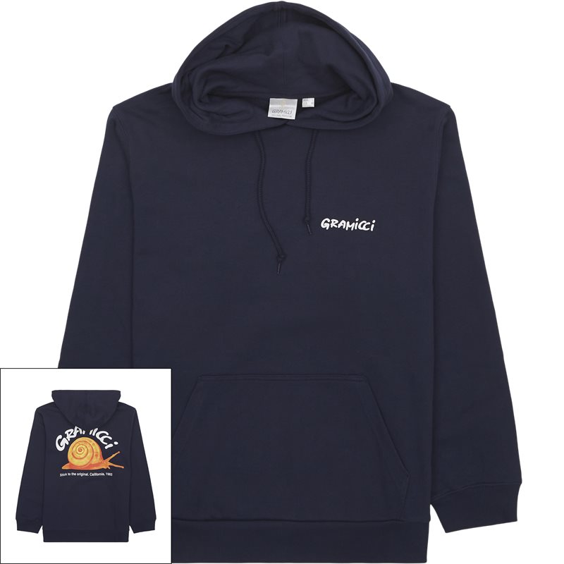 Snail Hooded  Sweatshirts Navy fra Gramicci